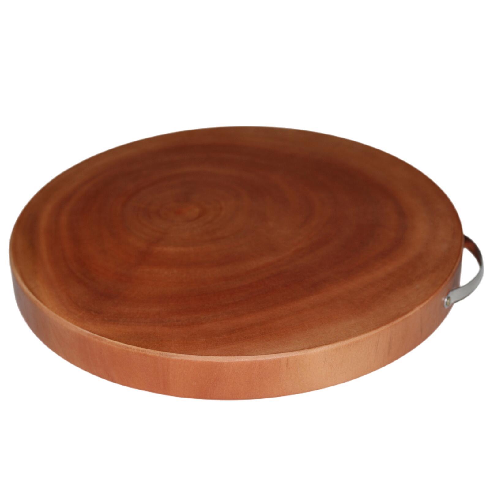 V278-1-X-UI-5541-L-BOARD-ROUND-65551-00 YES4HOMES L Natural Hardwood Hygienic Kitchen Cutting Wooden Chopping Board Round - Image 1