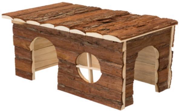 V278-62183-PET-HOUSE-88333-00 YES4PETS Hamster Wooden House Small Animals Hideout Home for Rat Mice Gerbil Mini Rabbit Mouse - Image 1