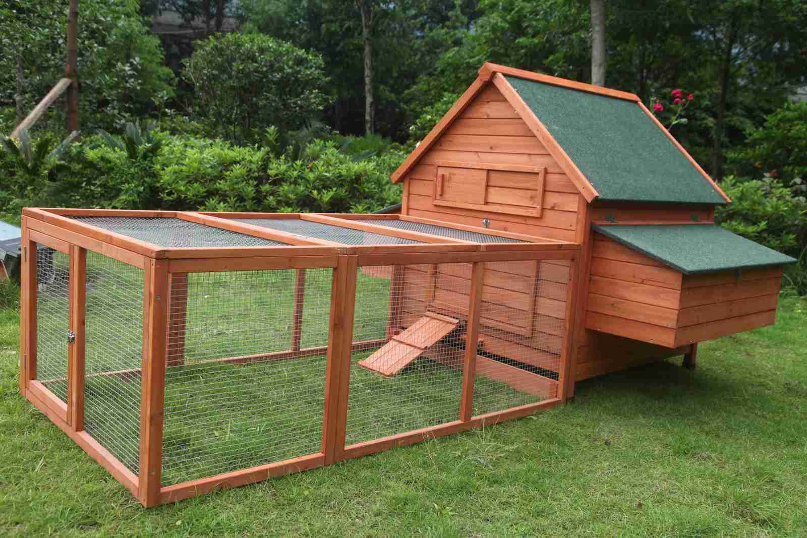 V278-CAGE32WRUN-89501-00 YES4PETS XL Chicken Coop Rabbit Hutch Ferret Cage Hen Chook Cat Kitten House With Run - Image 1