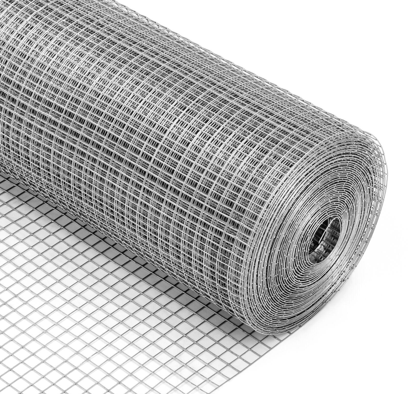 V278-CHICKEN-WIRE-1X10M-66317-00 YES4PETS 1 x 10 M Galvanised Wire Mesh Garden Pet Chicken Coop Fencing Bird Netting Mesh - Image 1