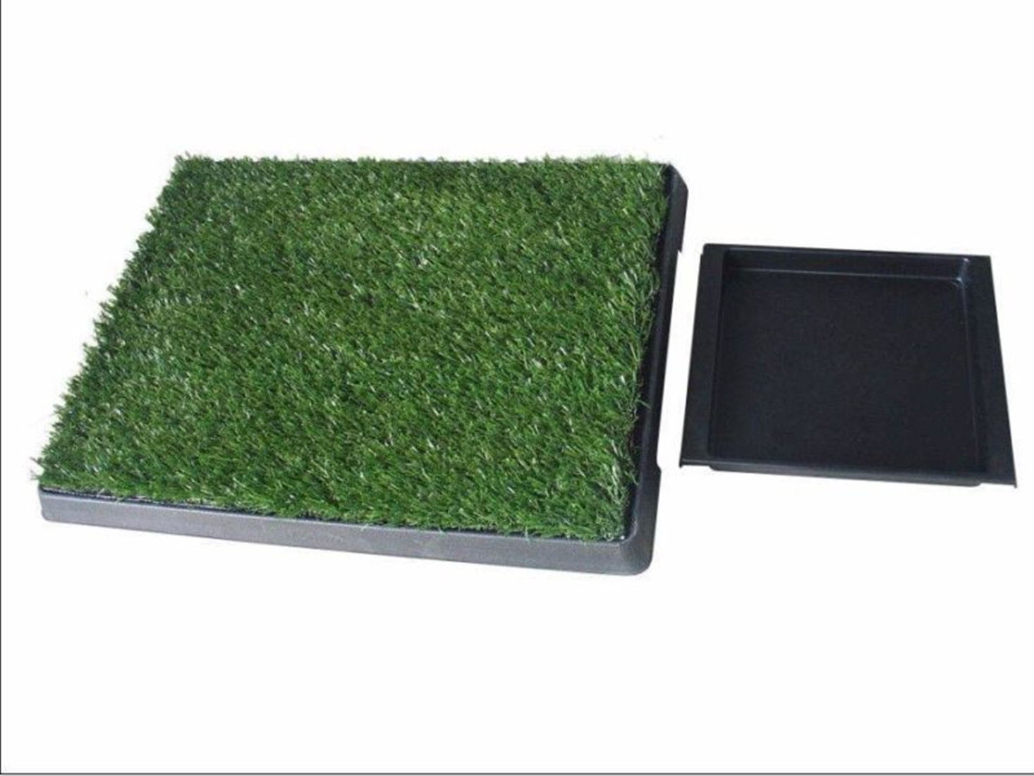 V278-PP5163-1GRASS-85611-00 YES4PETS Indoor Dog Puppy Toilet Grass Potty Training Mat Loo Pad pad with 1 grass - Image 1