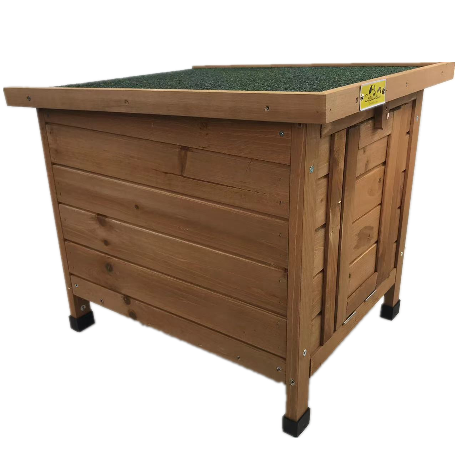 V278-RH372-BROWN-CW12U0338-65331-00 YES4PETS Small Chicken Coop Rabbit Hutch Ferret Cage Guinea Pig Cat Nesting Box Brown - Image 1