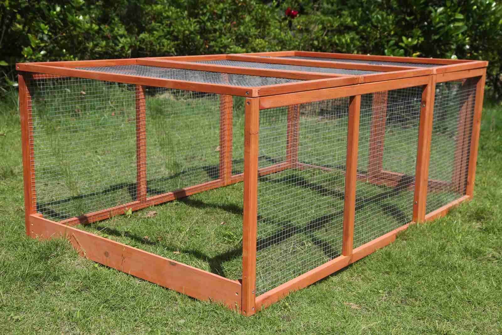 V278-RUNFOR32-81894-00 YES4PETS Large Chicken Coop Run Guinea Pig Cage Villa Extension Rabbit Hutch House Pen - Image 1