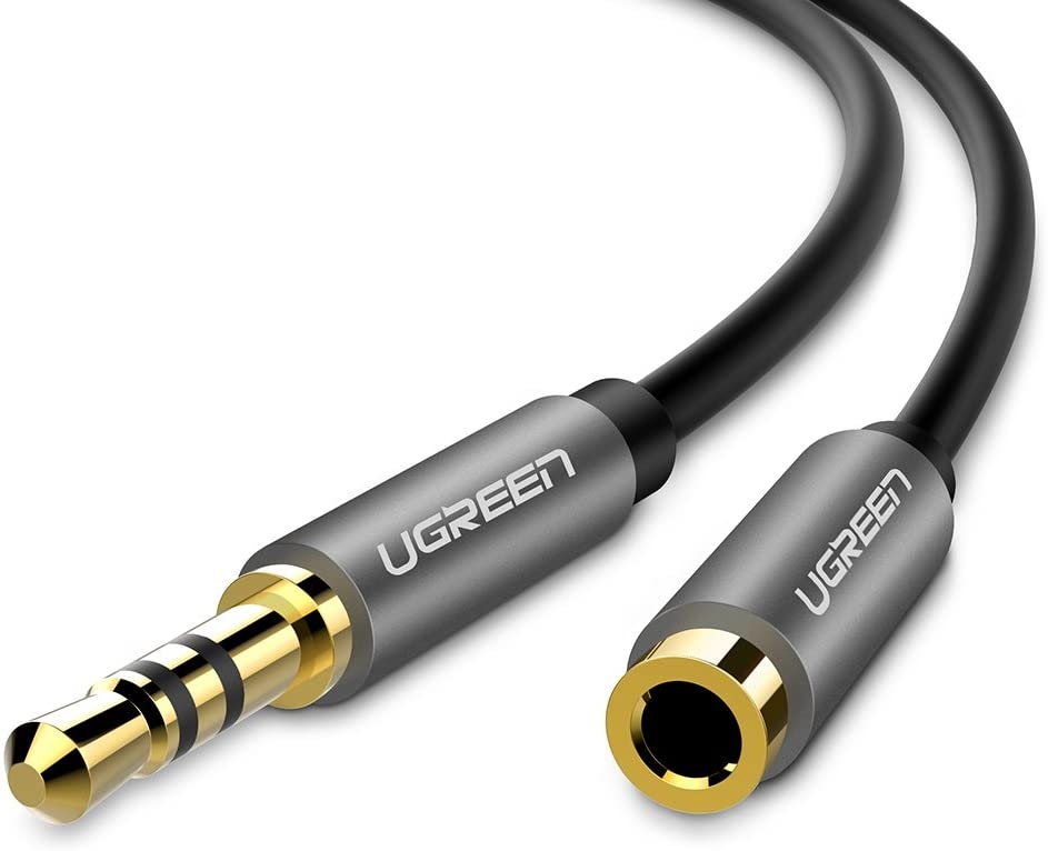V28-ACBUGN10538-01_10 UGREEN 3.5mm Male to 3.5mm Female Extension Cable 5m (Black) 10538 - Image 1