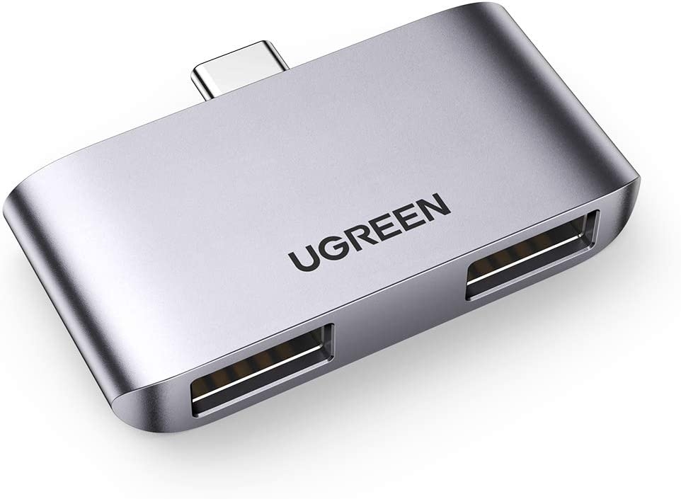 V28-ACBUGN10912-acbugn10912-1-00 UGREEN 10912 USB-C to USB 3.0 x2 Adapter - Image 1