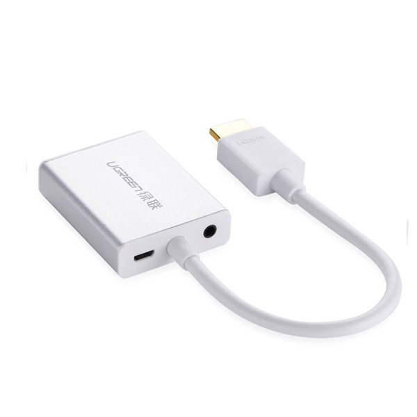 V28-ACBUGN40212-01_11 UGREEN HDMI to VGA & 3.5MM Audio / Mirco USB converter (40212) - Image 1