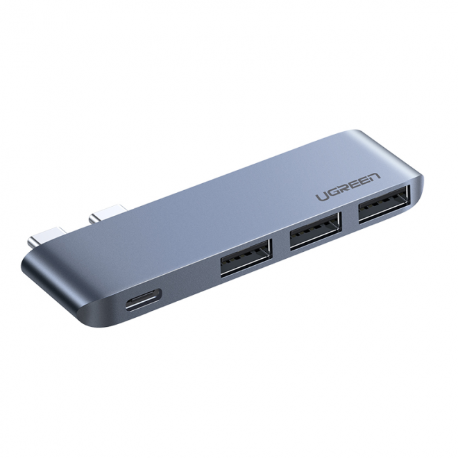 V28-ACBUGN60564_acbugn60564-0_1 UGREEN 60564 Dual USB-C to USB3.0x3 + USB-C Adaptor - Image 1