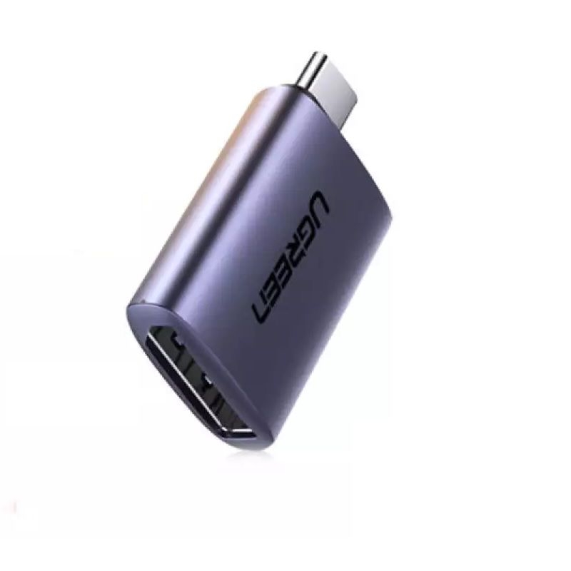 V28-ACBUGN70451-72163-00 UGREEN 70451 USB-C Male to DP Female Adapter Aluminium Case 4K/2K 60Hz (Dark Gray) - Image 1