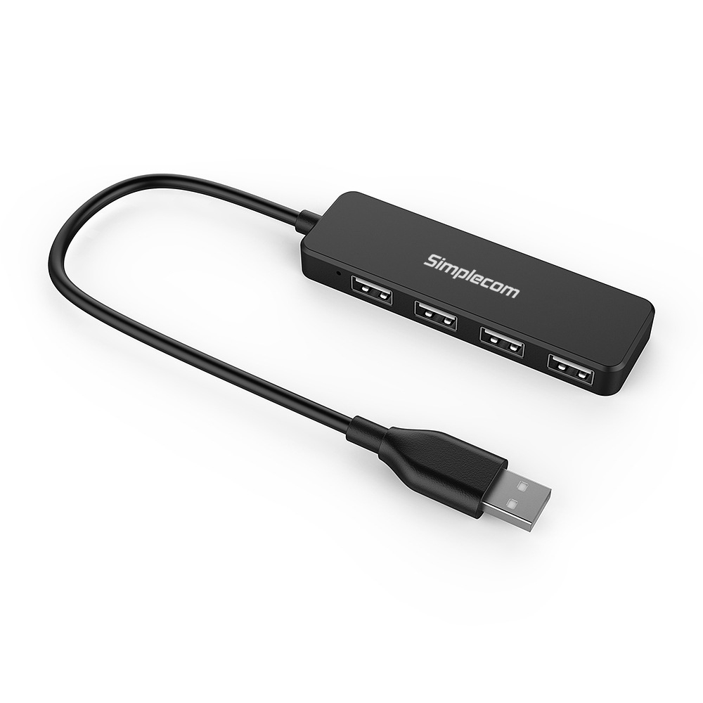 V28-CH241-01_12 Simplecom CH241 Hi-Speed 4 Port Ultra Compact USB 2.0 Hub - Image 1
