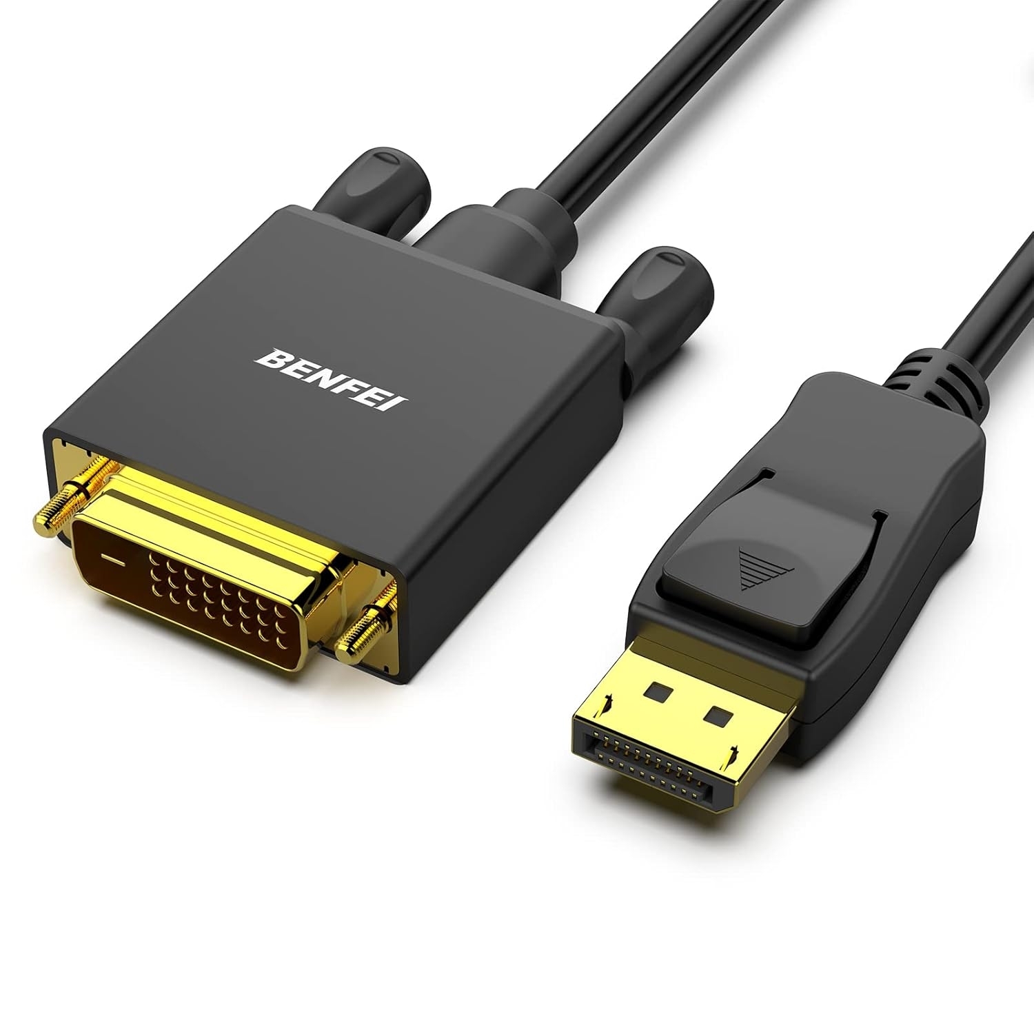 V28-ELEBEN105BK6F-202502281142-00 BENFEI DisplayPort to DVI 1.8m (6 Feet) Cable - Image 1