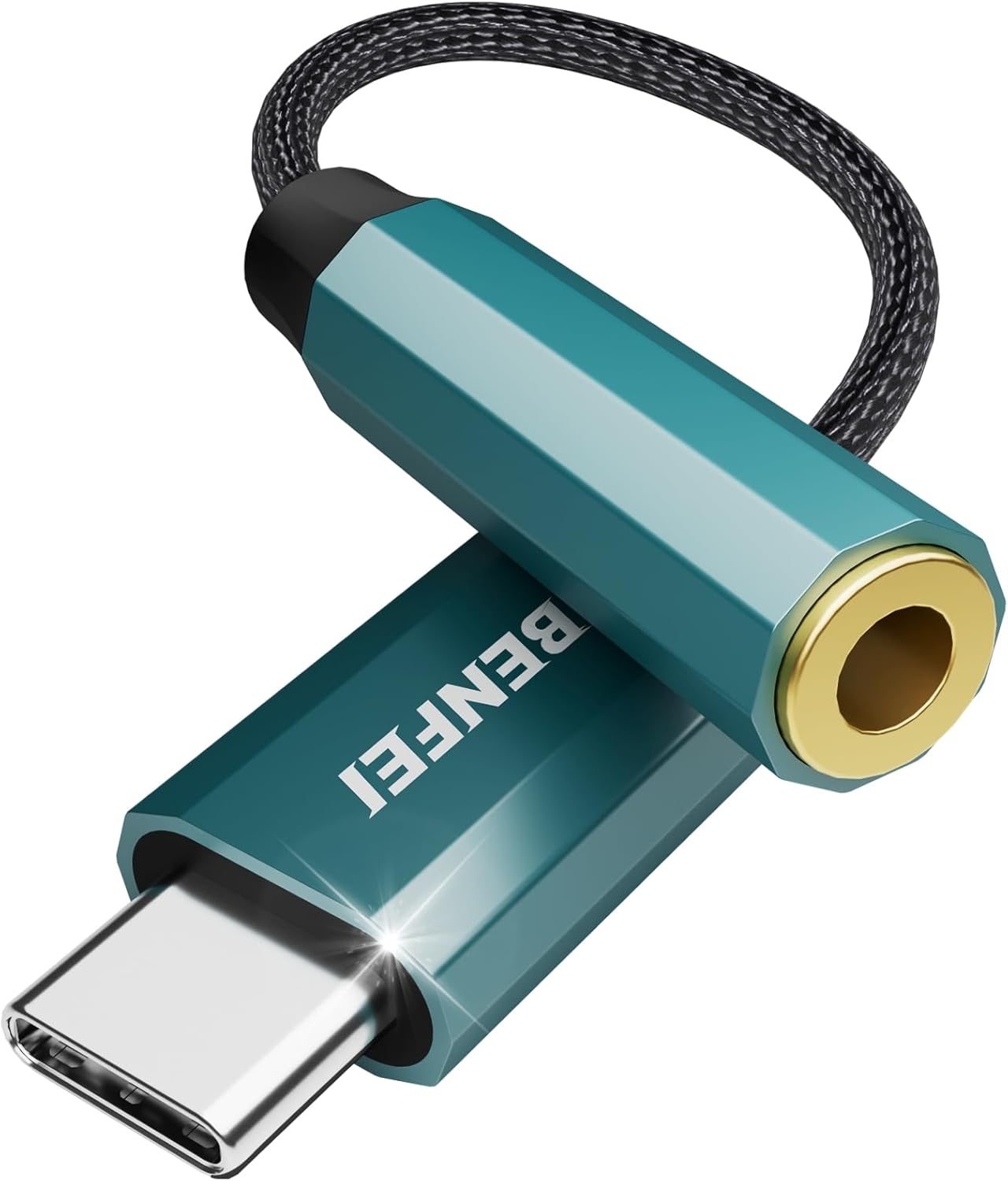 V28-ELEBEN349BL-202502281152-00 BENFEI USB-C to 3.5mm Audio Jack Adapter - Image 1