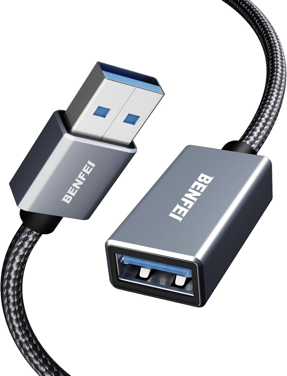 V28-ELEBEN393GY3M-202502281205-00 BENFEI USB3.0 AM to AF Extension Cable 3M - Image 1