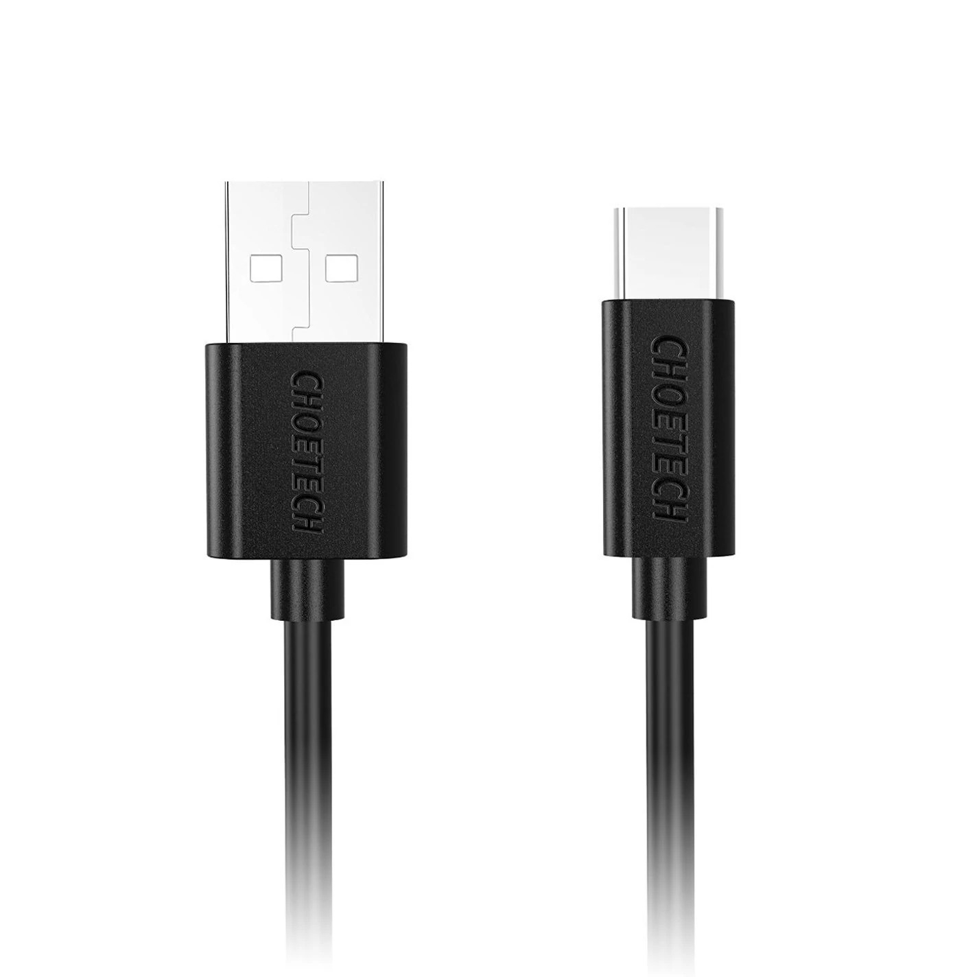 V28-ELECHOAC0004_elechoac0004-1_1 CHOETECH AC0004 USB-A to USB-C Charge & Sync Cable 3M Black - Image 1