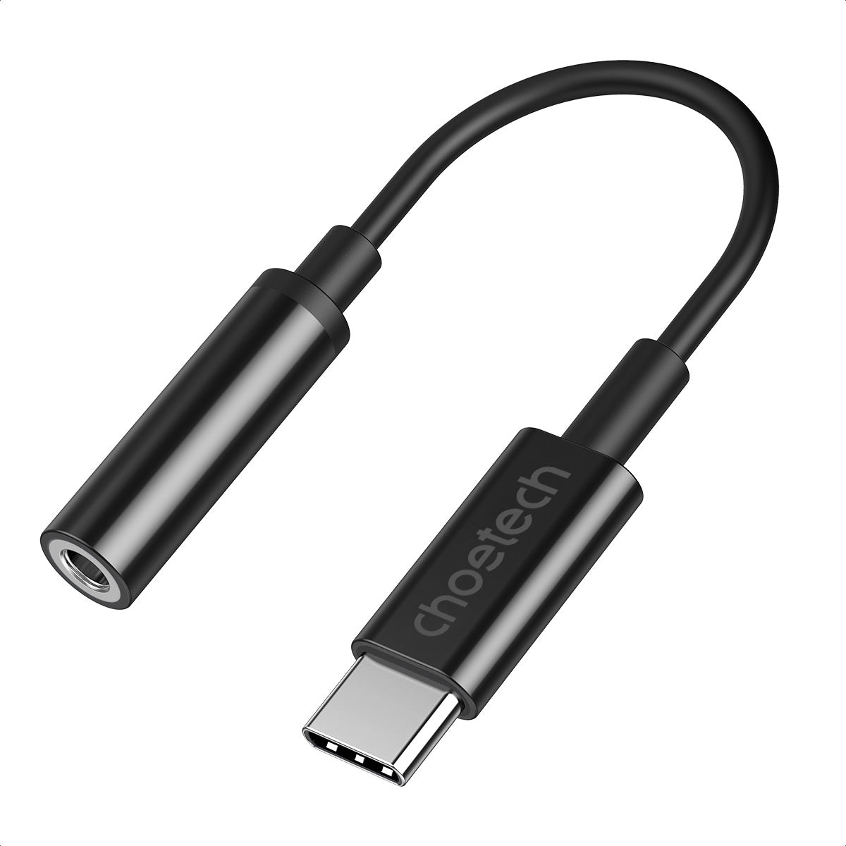 V28-ELECHOAUX003-66509-00 CHOETECH AUX003 USB-C To 3.5mm Headphone Adapter - Image 1