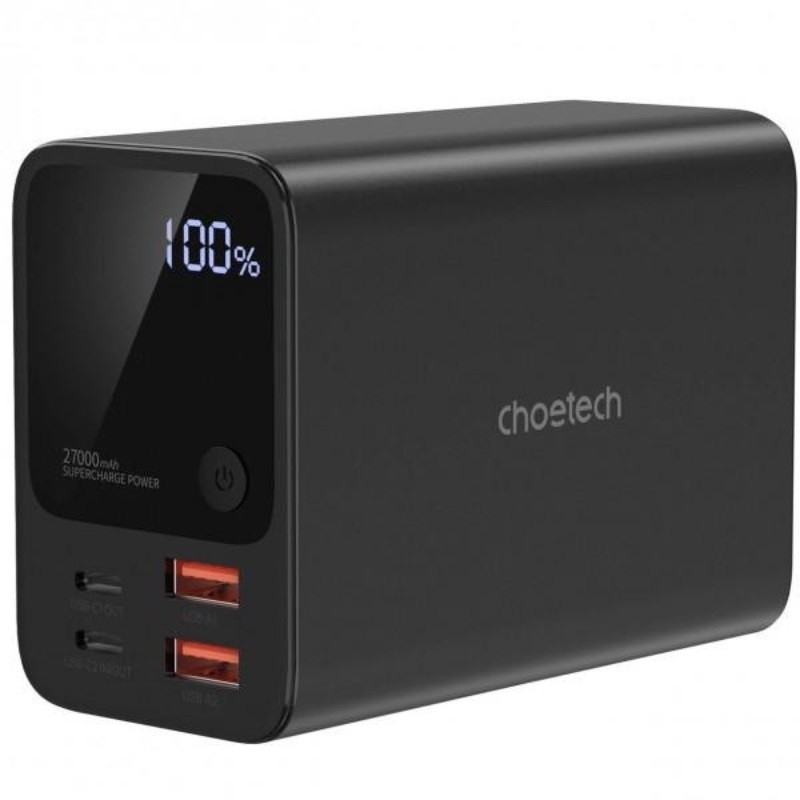 V28-ELECHOB635-177163-00 CHOETECH B635 Dual PD 100W 27000 mAh Power Bank - Image 1