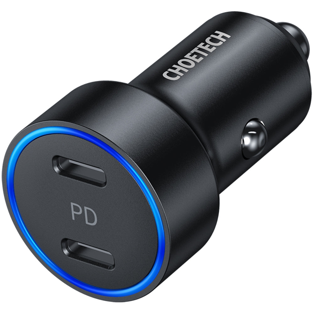 V28-ELECHOC0054_elechoc0054-1_1 CHOETECH C0054 2-Port 40W USB-C Car Charger Adapter - Image 1
