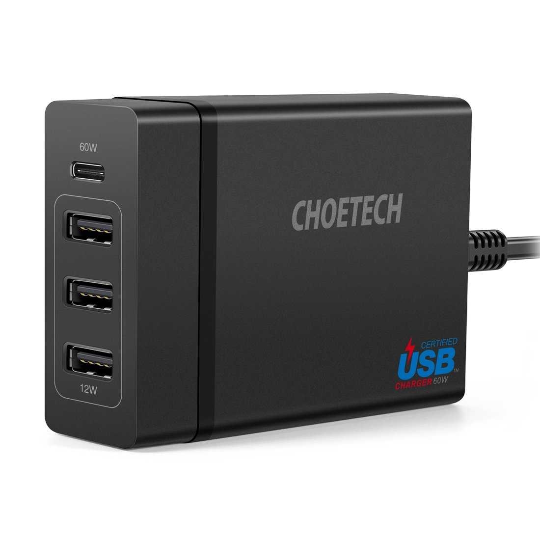 V28-ELECHOPD72_elechopd72-1_1 CHOETECH PD72 Power Delivery Charger - Image 1