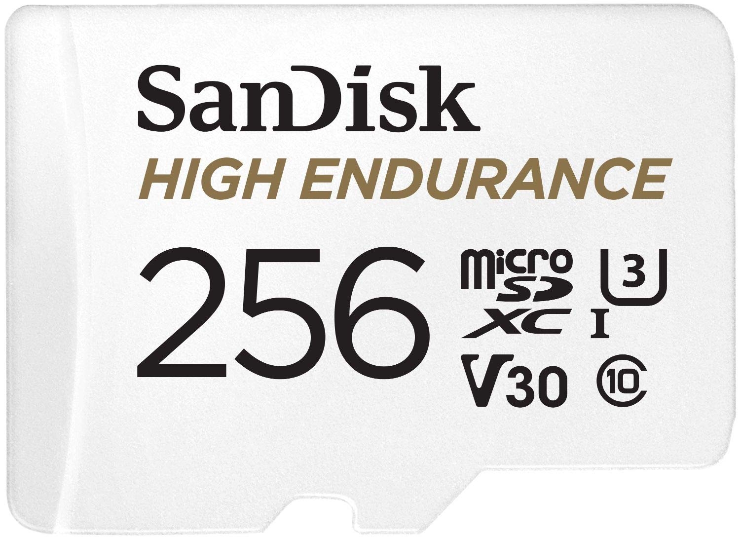 V28-FFCSAN256GSQQNR1-01_16 SANDISK HIGH ENDURANCE MICROSDHC CARD SQQNR 256G UHS-I C10 U3 V30 100MB/S R 40MB/S W SD ADAPTOR SDSQQNR-256G-GN6IA - Image 1