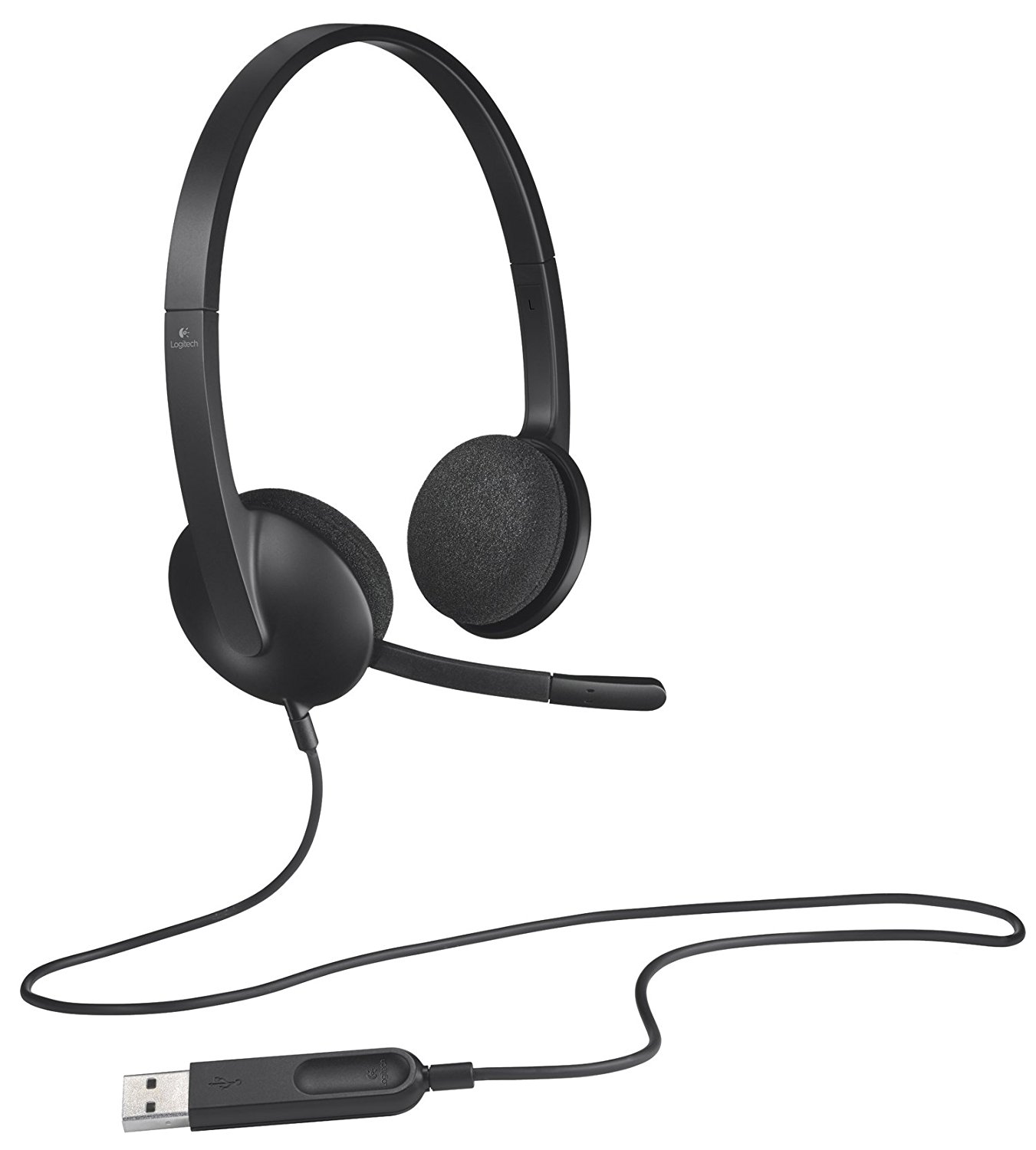 V28-LOGHSTH340-01_3_18 Logitech H340 USB Headset (981-000477) - Image 1