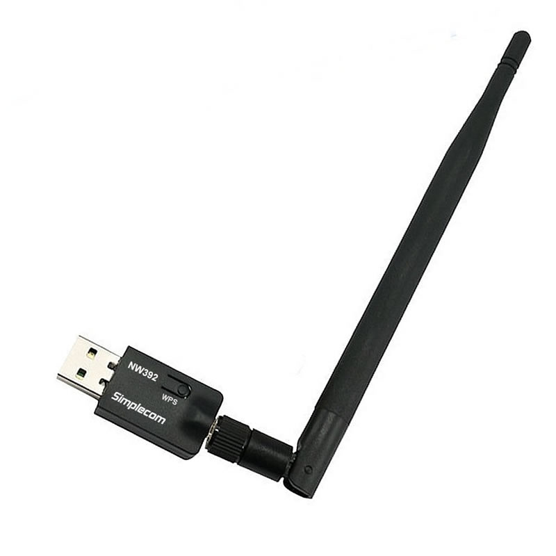 V28-NW392-01_12 Simplecom NW392 USB Wireless N WiFi Adapter 802.11n 300Mbps 5dBi Antenna - Image 1