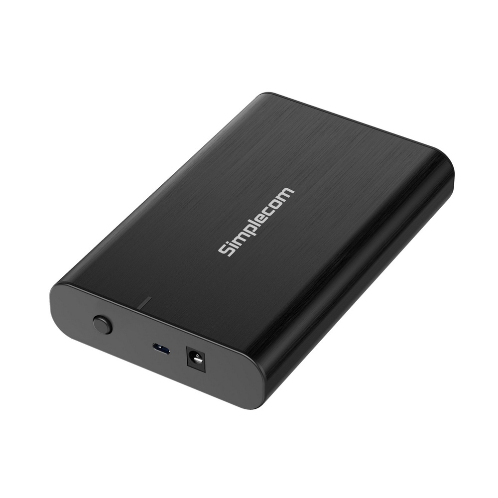 V28-SE331_se331_1_1 Simplecom SE331 Aluminium 3.5'' SATA to USB-C External Hard Drive Enclosure USB 3.2 Gen1 5Gbps - Image 1