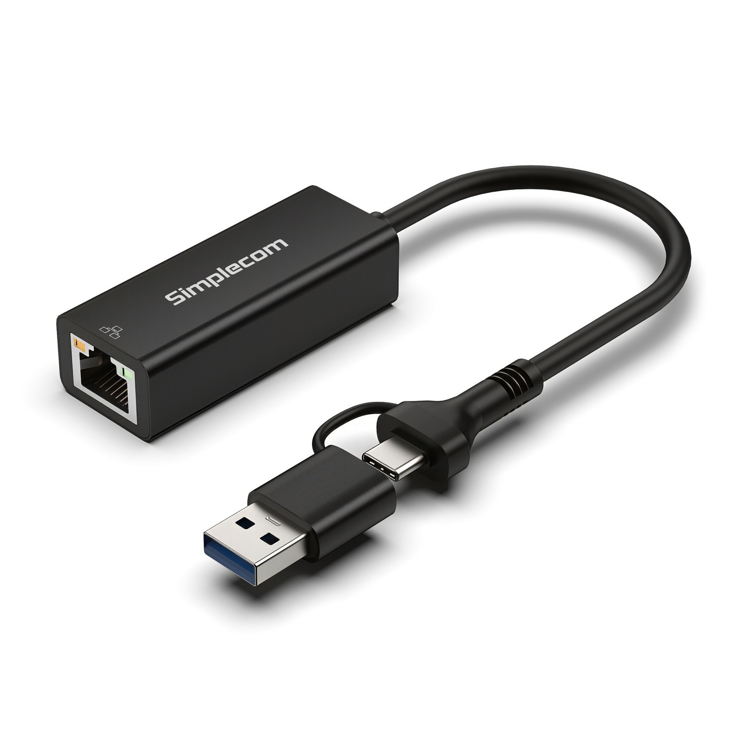 V28-SIMNU315C-202504171845-00 Simplecom NU315C SuperSpeed USB-C and USB-A to Gigabit Ethernet Adapter - Image 1