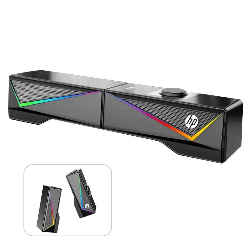 V28-SPKHPDHS6005_spkhpdhs6005-1 HP DHE-6005 Wired RGB Gaming Surround Soundbar Stereo Speaker - Image 1