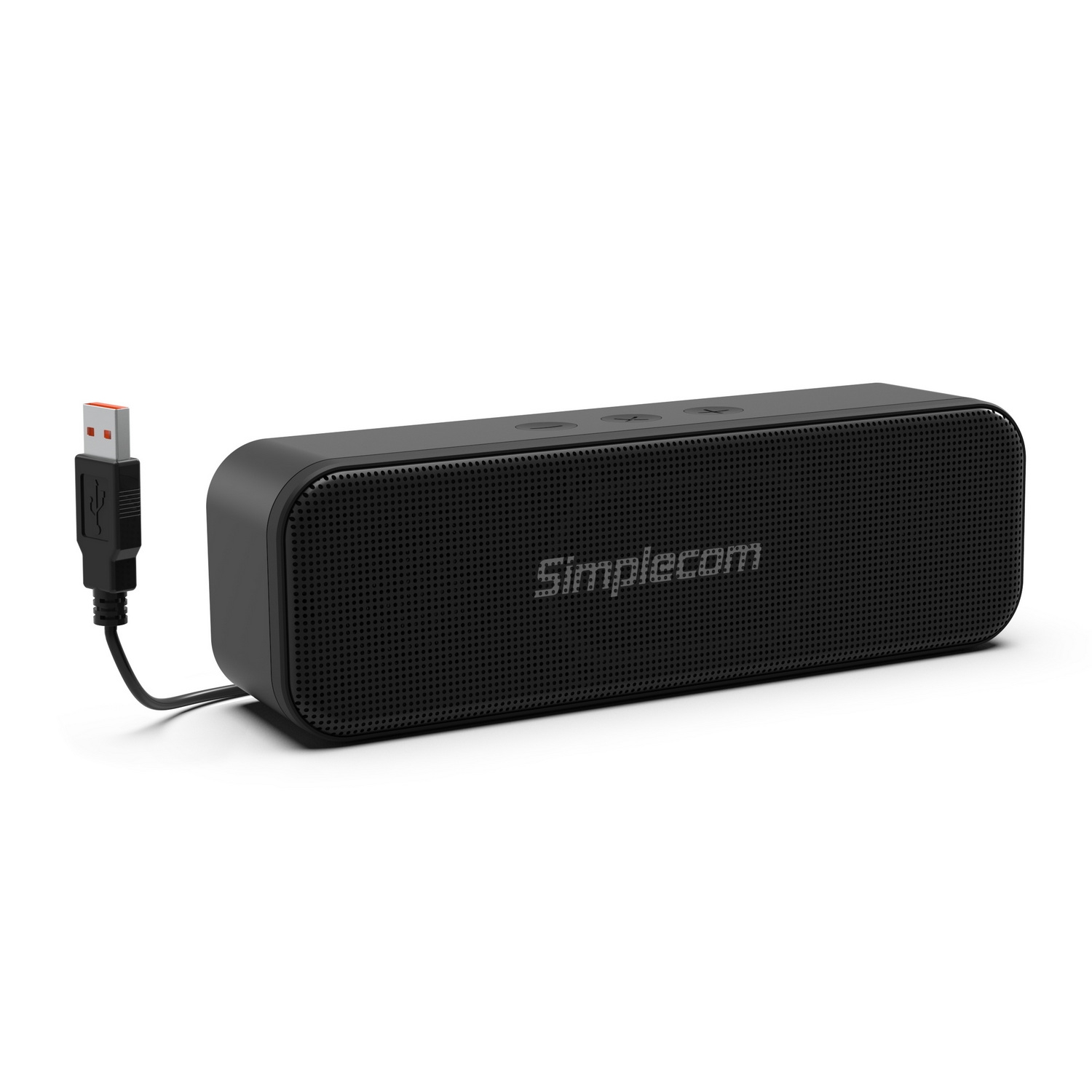 V28-UM228_um228_1_1 Simplecom UM228 Portable USB Stereo Soundbar Speaker Plug and Play with Volume Control for PC Laptop - Image 1