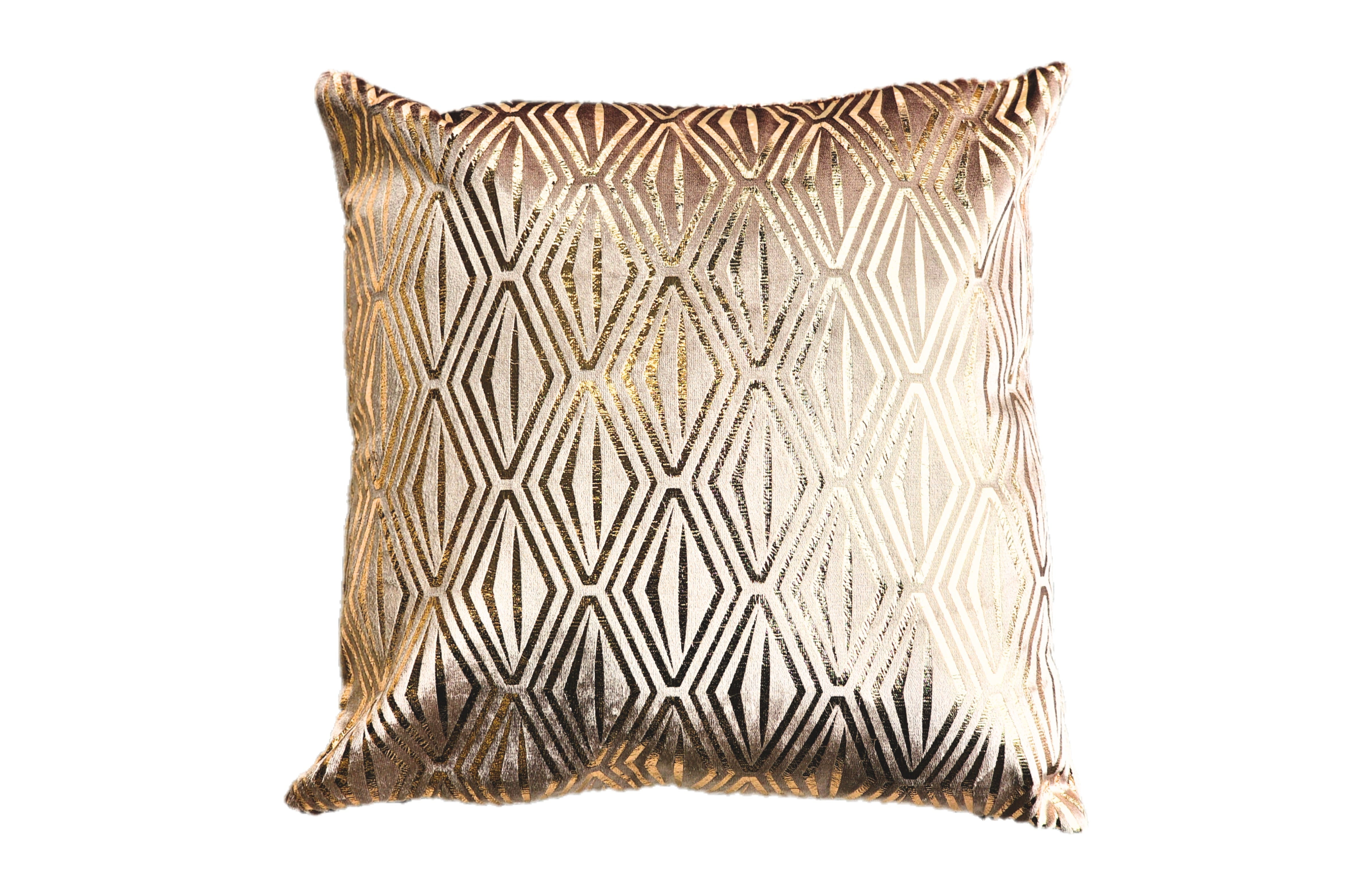 V292-HD-CUSHN-DIAMOND-GOLD-202509031547-00 Gold Diamond Designer Cushion - Image 1