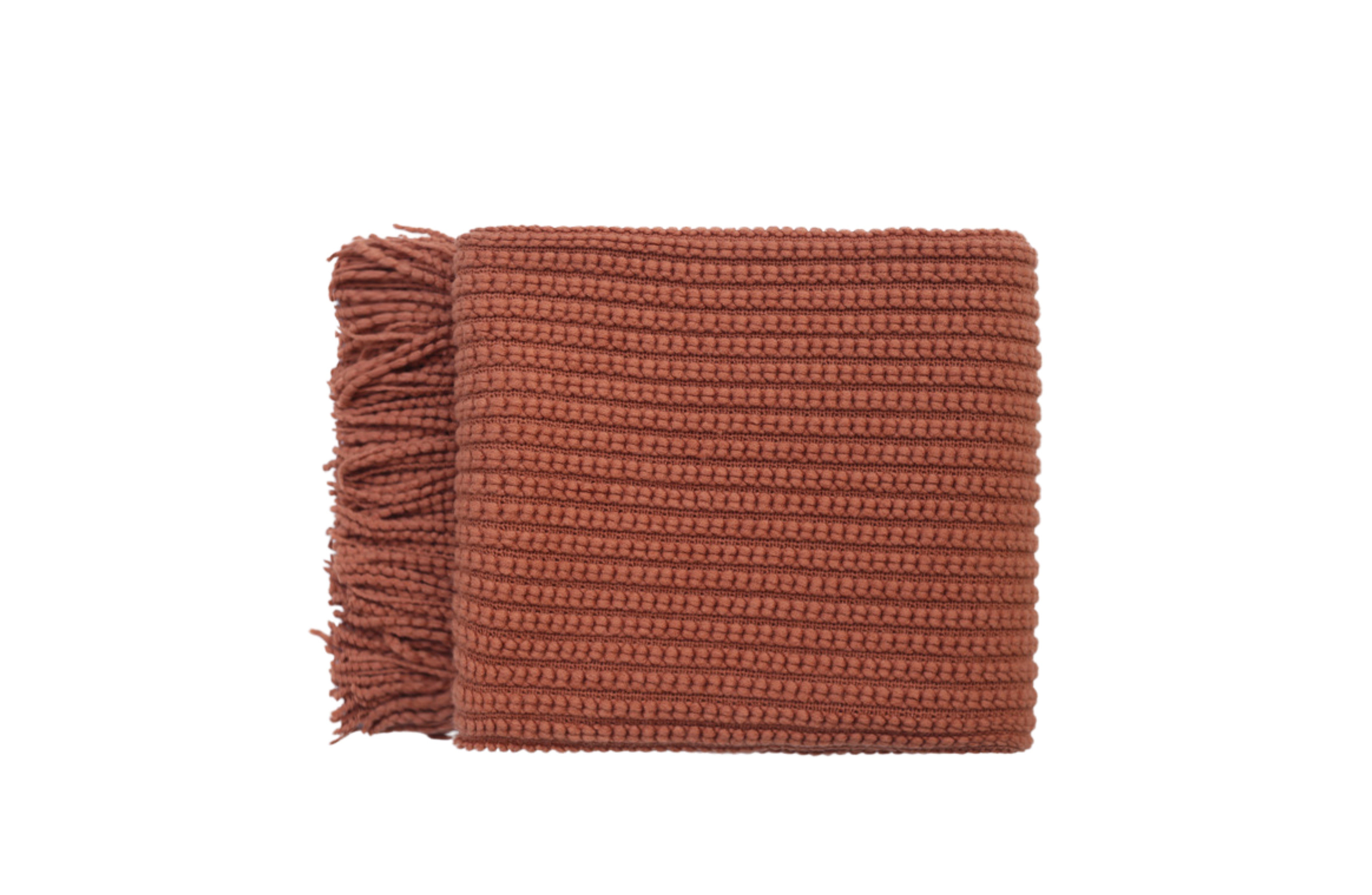 V292-HD-TRUG-LEVI-ORANGE-202509031618-00 Levi Throw Rug Blanket - Orange - Image 1