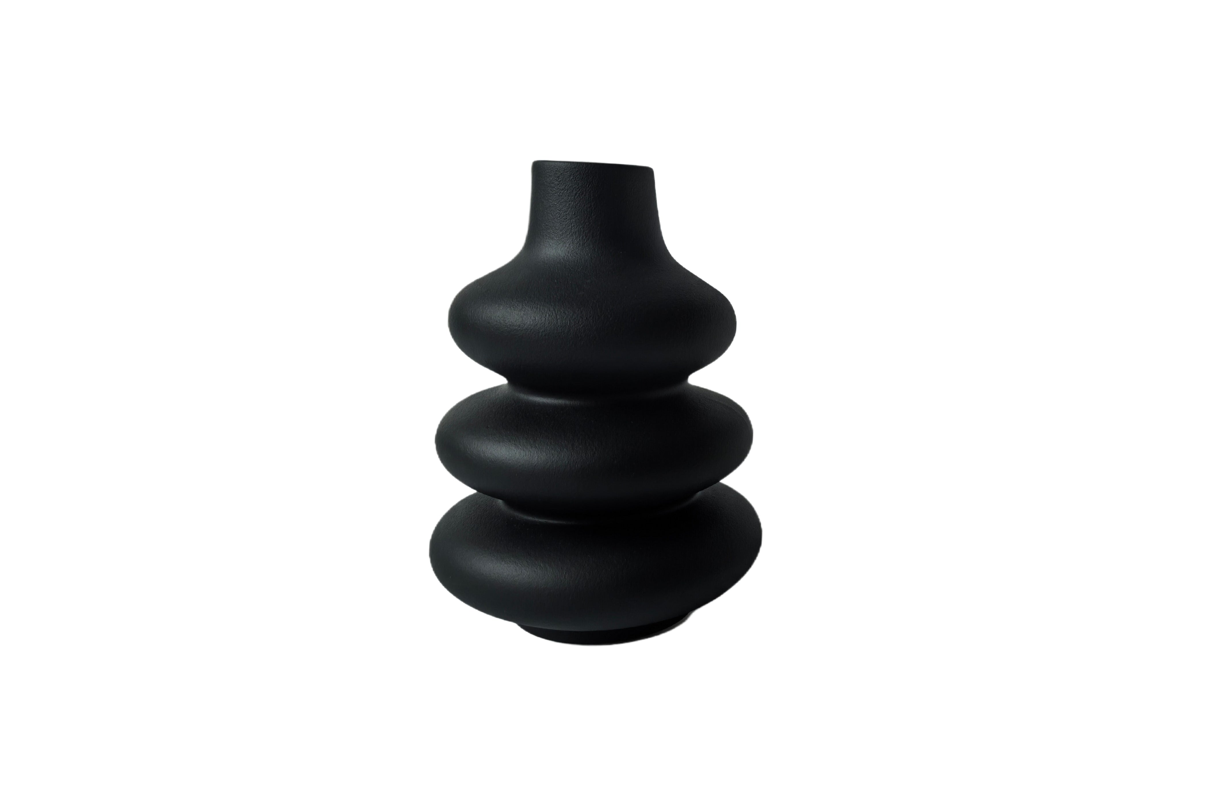 V292-HD-VASE-NORDIC-BUBBLE-BLACK-202503282106-00 Nordic Bubble Vase - Black - Image 1