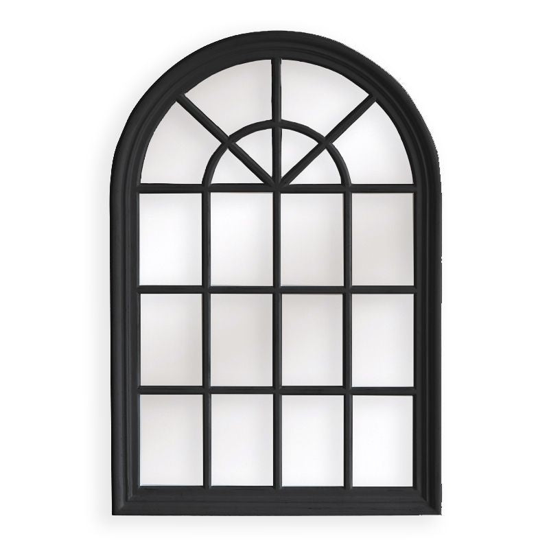 V292-MIRR-ARCH009-51885-00 Window Style Mirror - Black Arch 100 CM x 150 CM - Image 1