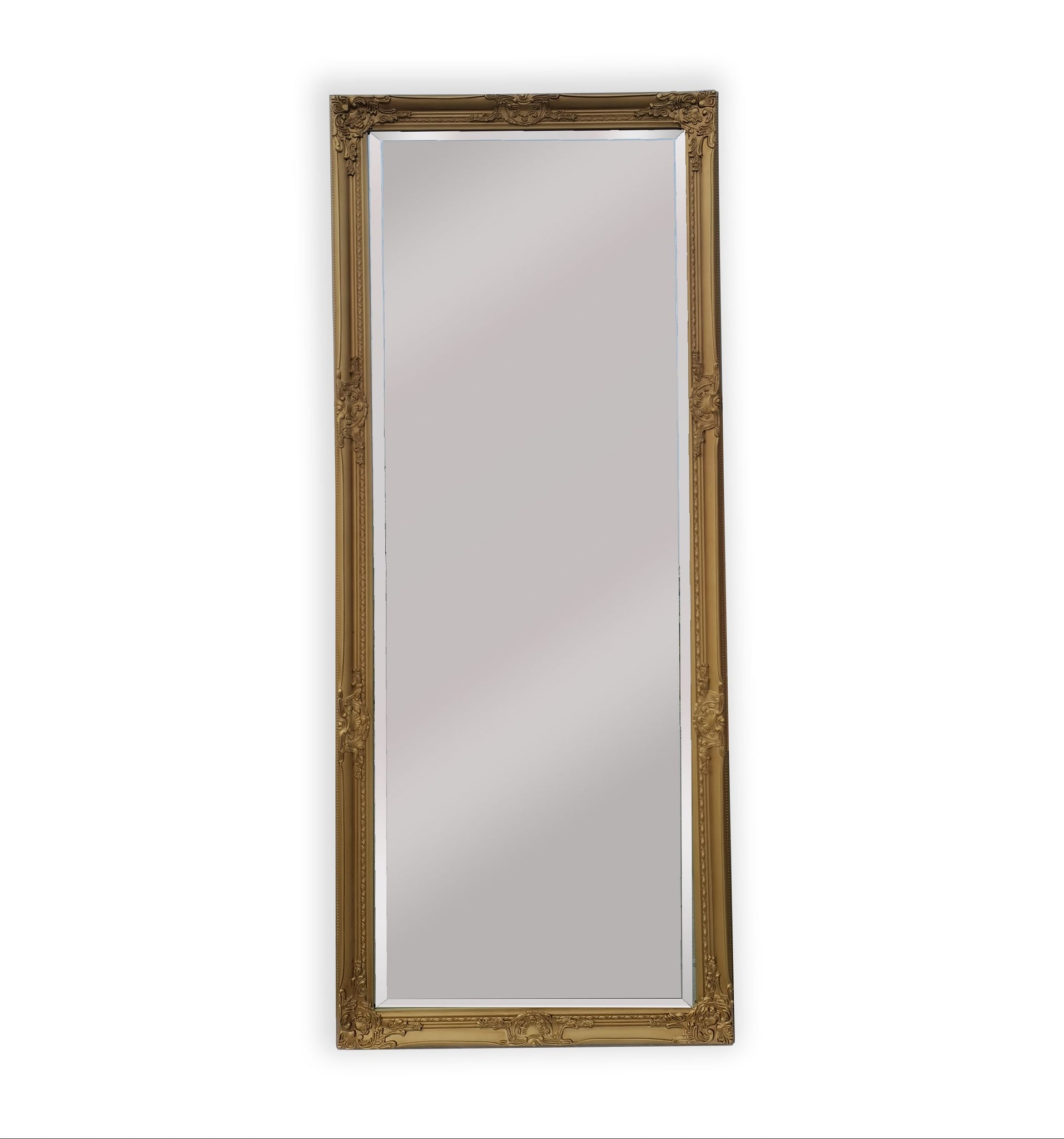 V292-MIRR-FRN010-51579-00 French Provincial Ornate Mirror - Country Gold - Medium 70cm x 170cm - Image 1