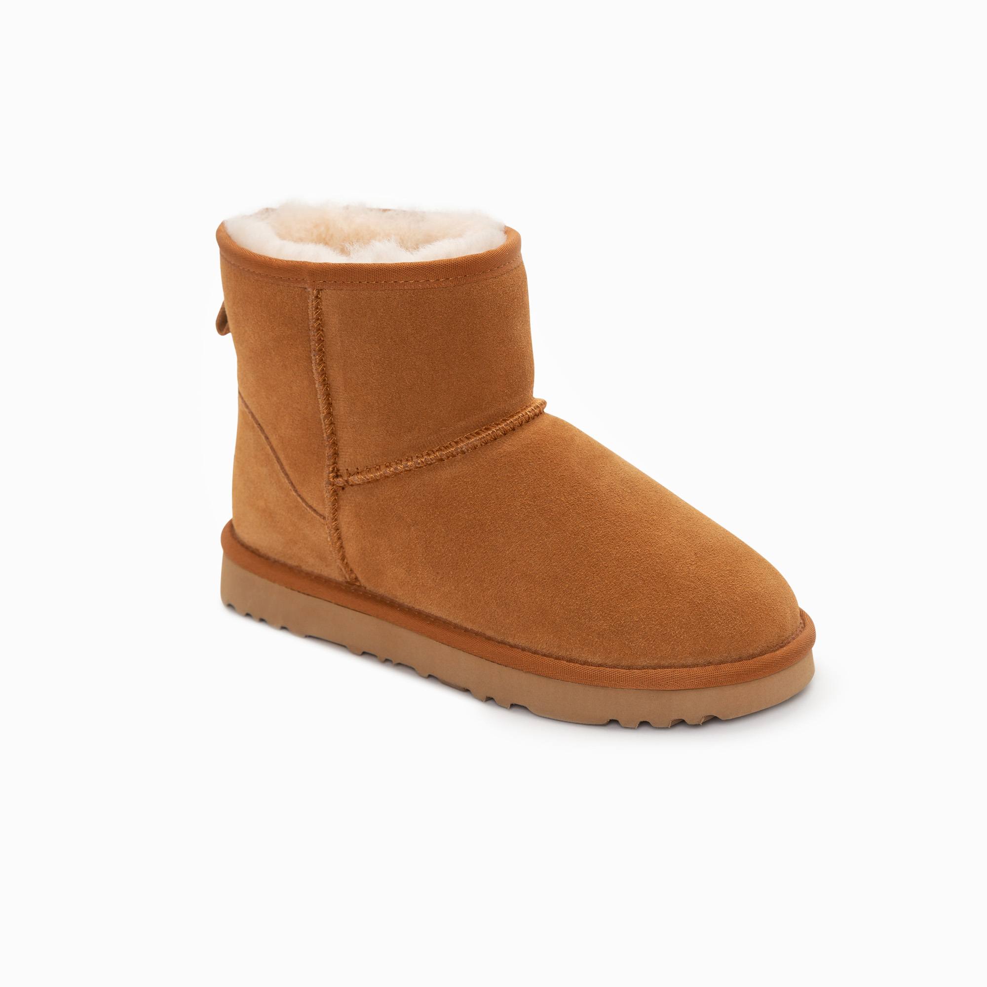V317-OB664-CHESTNUT-43-94892-01 Ugg Boots Genuine Australian Sheepskin Unisex Mini Classic Suede (Chestnut, EU43) - Image 1