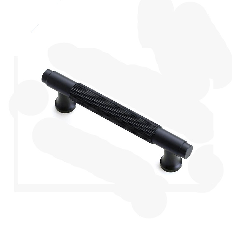 V324-BL-6825-BK-96-cabinet-handle-6825-black-96-1-00 Black Furniture Door Kitchen Cabinet Handle Handles Pull Pulls Cupboard 96mm - Image 1