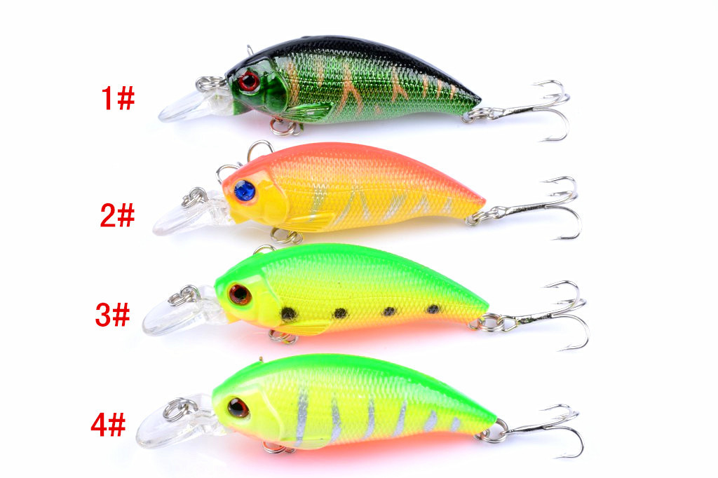 V324-C0009-fishing-lure-c0009-1-00 4x 7.5cm Popper Crank Bait Fishing Lure Lures Surface Tackle Saltwater - Image 1