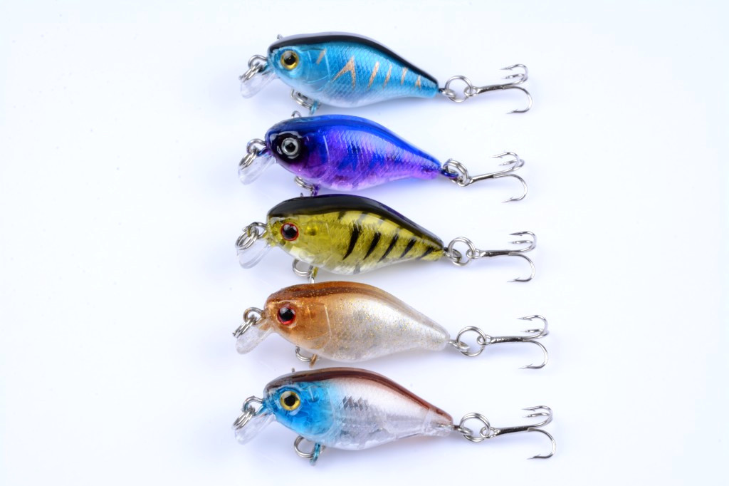V324-C0053-fishing-lure-c0053-1-00 5x 4.3cm Popper Crank Bait Fishing Lure Lures Surface Tackle Saltwater - Image 1