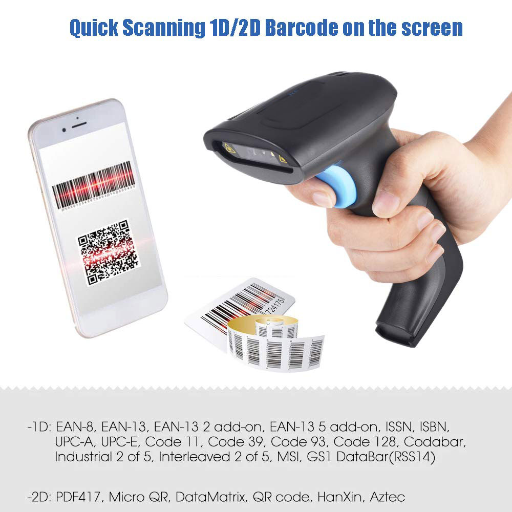 V324-COM-VS5615S-QR-CODE-SCANNER-1-00 Wired Barcode QR Bar Code Screen Scanner Data 1D 2D Reader USB Cable Mobile Payment Store - Image 1