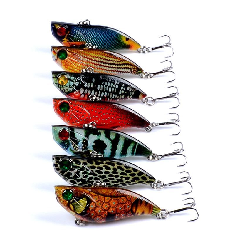 V324-LB122-LB122-1-00 7x Popper Poppers 5.8cm Fishing Lure Lures Surface Tackle Fresh Saltwater - Image 1