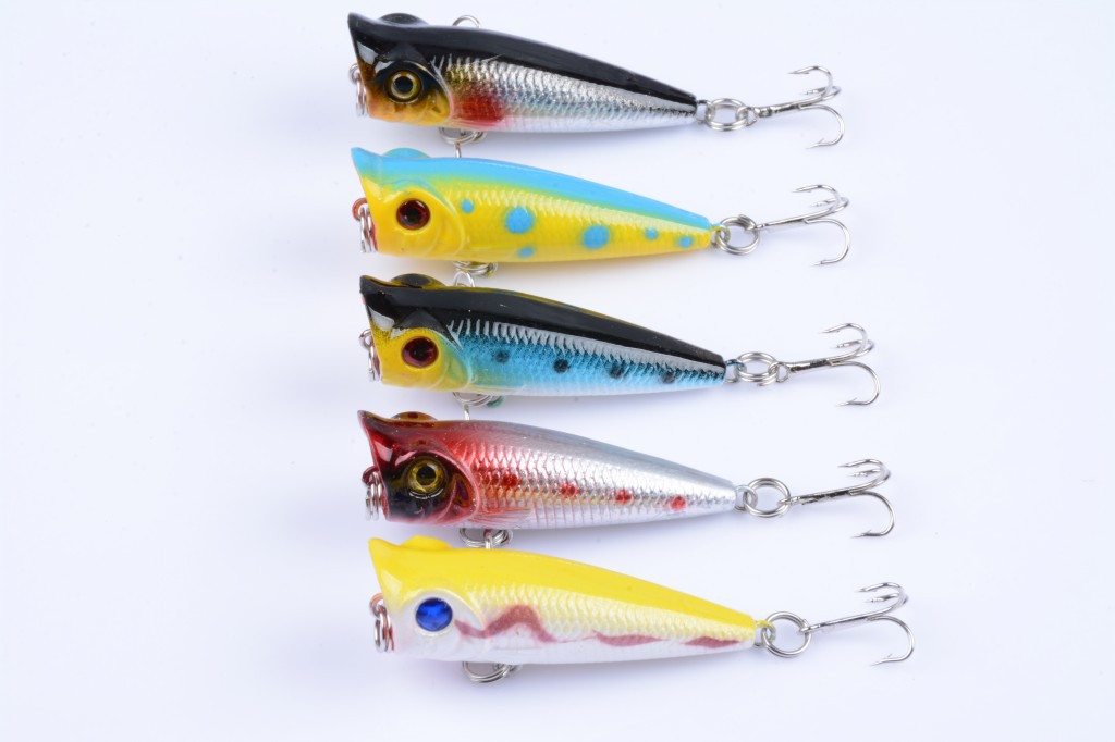 V324-LD-P0022-fishing-lure-LD-P0022-1-00 5X 5cm Popper Poppers Fishing Lure Lures Surface Tackle Fresh Saltwater - Image 1