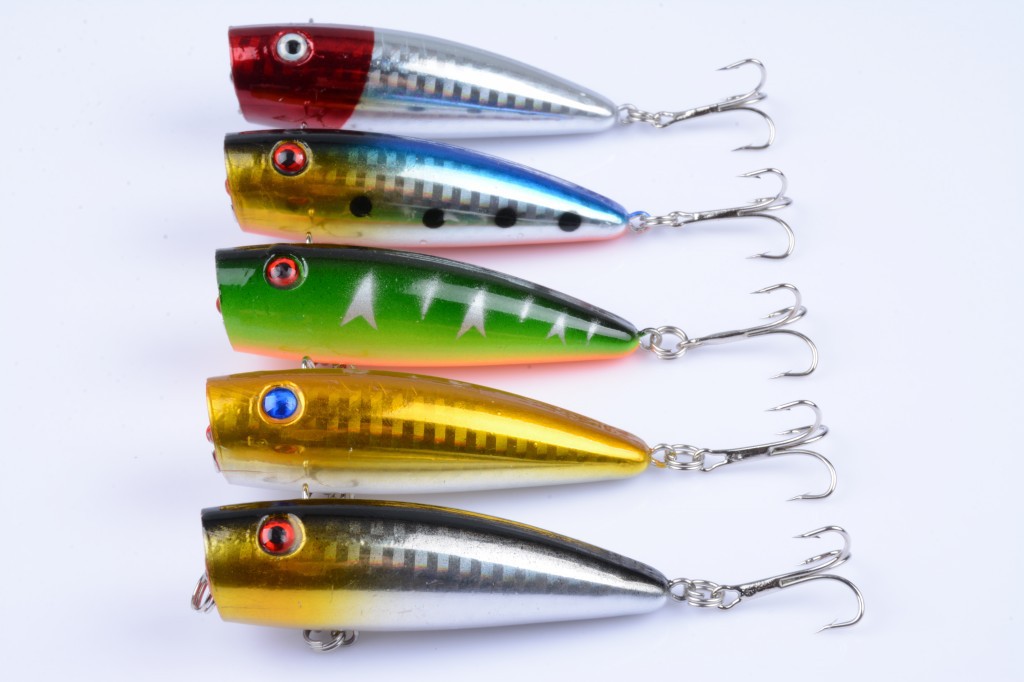 V324-LD-P0035-fishing-lure-LD-P0035-1-00 5X 7cm Popper Poppers Fishing Lure Lures Surface Tackle Fresh Saltwater - Image 1