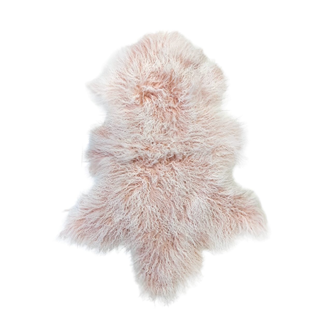 V355-IA-MG-PK-175016-00 Interior Ave - Mongolian Fur Throw - 90CM - Pink Snow - Image 1