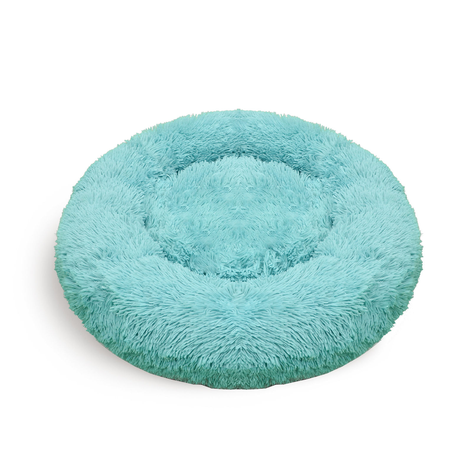 V360-PTDB0000-VG-L-61222-00 Pet Dog Bedding Warm Plush Round Comfortable Nest Comfy Sleeping kennel Green Large 90cm - Image 1