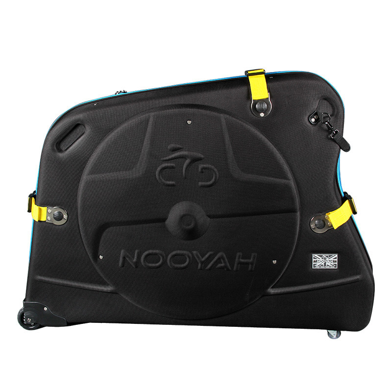 V382-BLKHARDCASEBK002-89989-00 NOOYAH Bike Hard Shell Travel Case EVA Mountain MTB ebike Road Bike 700c Gravel Bike Tourer- BK002 in Black - Image 1
