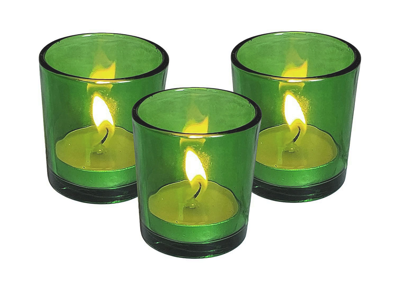 V382-GREENCHX20-202503072230-00 20 Pack Green Glass Votive Candle Holders Table Centreoieces Xmas Wedding Anniversary Event Recption Party Function or Home Decor - Image 1