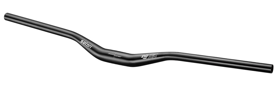 V382-SATORIEVO35LARGE-71813-00 Satori EVO 35 Large - 355mm Rise Handlebar - Black MTB Trekking Universal 780mm Long - Image 1