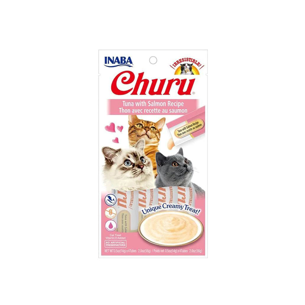 V390-USA-606B-6-67922-00 INABA Churu Tuna With Salmon Recipe(14G X 4)6PK - Image 1