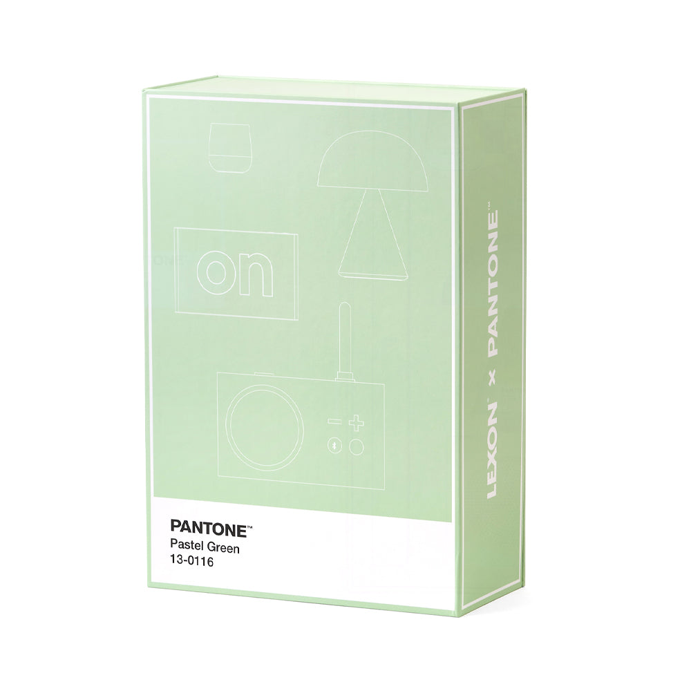 V398-LD-LBPT01-M-202507041120-00 Lexon GIFT Set PANTONE - Includes Mino+ Mini Speaker, Flip Classic Clock, Mina M Lamp, Thykho 3 Speaker - Green - Image 1