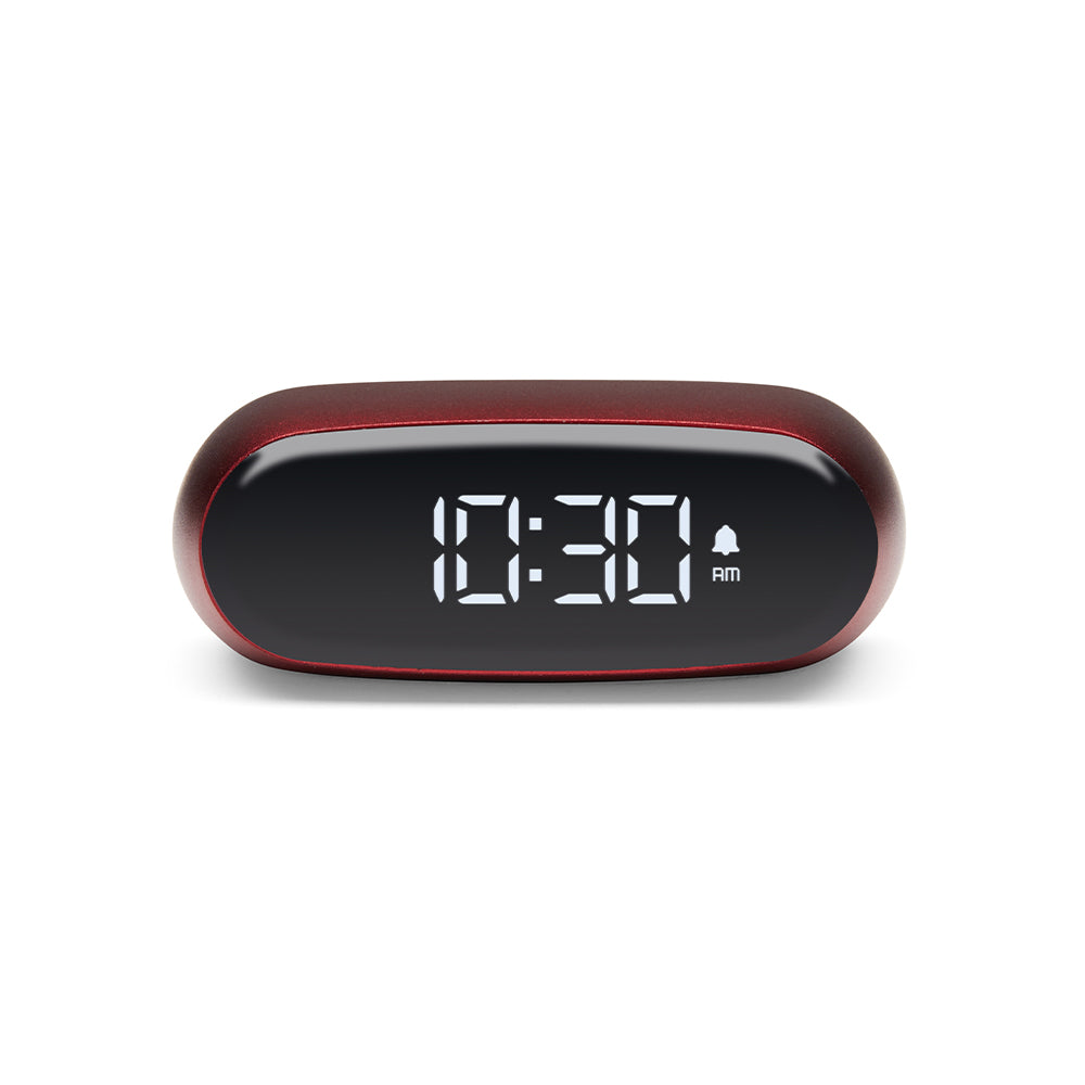 V398-LD-LR154DR-202503061313-00 Lexon Minut Mini Alarm Clock - Red - Image 1