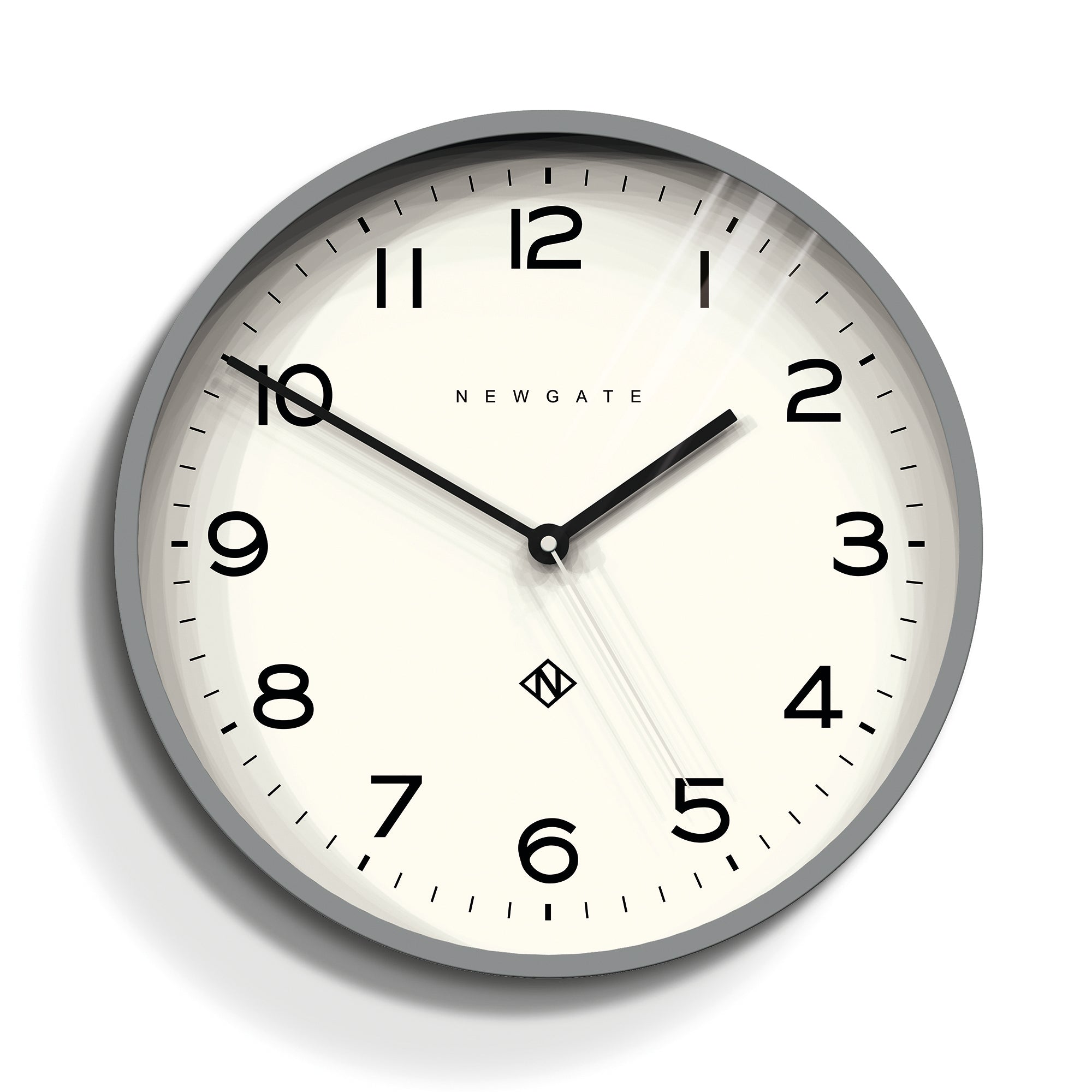 V398-NGNUMTHR129PGY-202502220140-00 Newgate Number Three Echo Clock Silicone Grey - Image 1